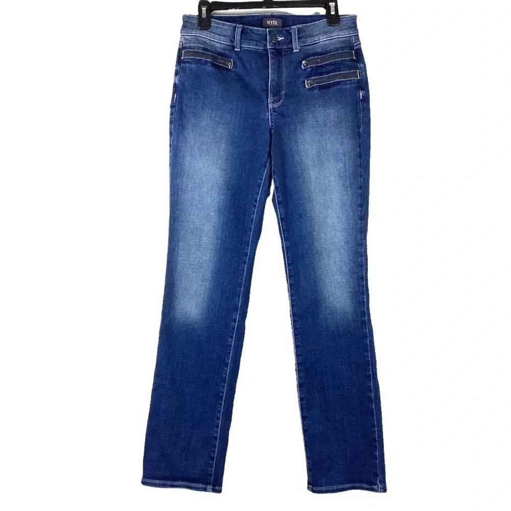 NYDJ‎ Marilyn Jeans Size 6 Straight Leg | Tummy Control Stretch Denim